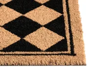 Fußmatte CARDONA Beige / Schwarz 55 x 120 cm Kokosfasern_1079034