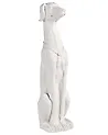 Gartenskulptur CHART Hund 83 cm Weiß