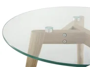 Set of 2 Coffee Tables MISSOURI Glass Transparent_748513