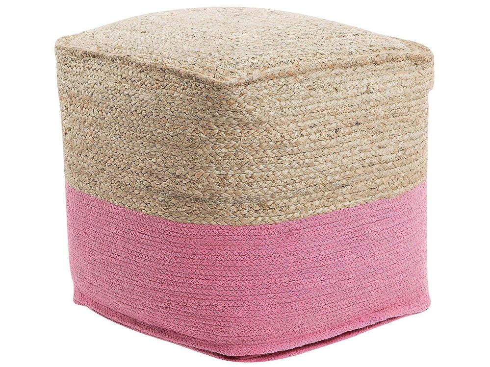 Pouffe KIRAMA Jute Pink