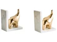 Buchstützen Set KOTEZI Marmor Gold_1011976