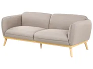 Living Room Set 5 Seater LJUNG Fabric Light Brown_1076505