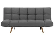 Sofa Bed 2 Seater INGARO Fabric Dark Grey_711888