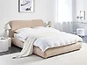 Bett mit Stauraum BLAGNAC Bouclé Beige 160 x 200 cm