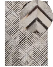 Rug TEKIR Beige 140 x 200 cm Leather_764775