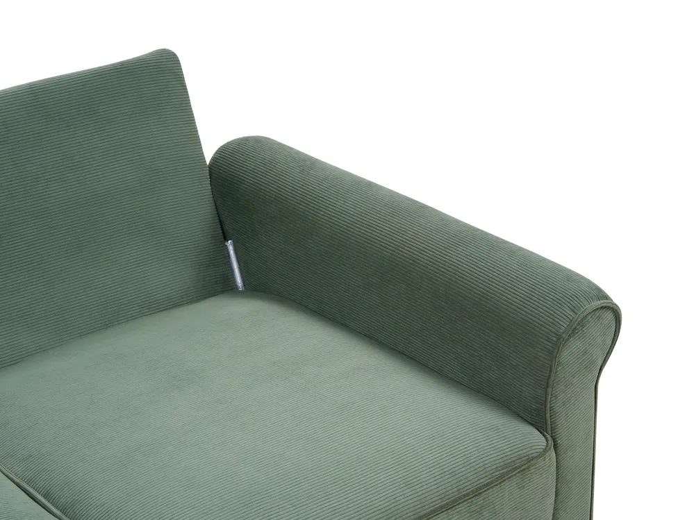 Sofa 2 Seater RONNEBY Corduroy Dark Green_901417