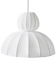 Hanglamp GOELETTE Kunstzijde Wit_1188129