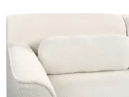 Ecksofa 3-Sitzer SIMOS Bouclé Weiß rechtsseitig_927964
