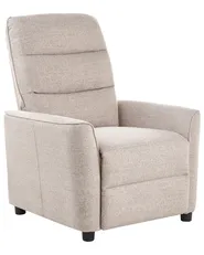 Fernsehsessel SANDE mit Fußstütze Stoff Beige_956191