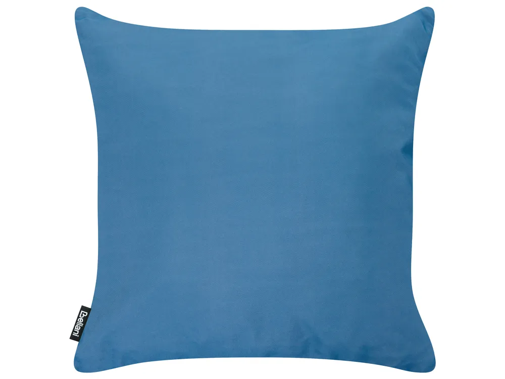 Gartenkissen 3er Set DEUTZIA Geometrisches Muster 45 x 45 cm Hellblau_1135513