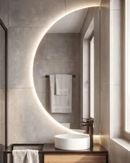 LED-Badezimmer-Spiegel LOUE 60 cm 120 cm Silber_894384