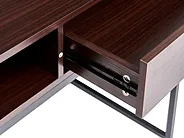 Pisalna miza za domačo pisarno z nadgradnjo ZYRA 110 cm 50 cm Temno rjava barva_1191642