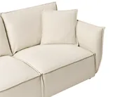 Sofa Set 5-Sitzer KUNES Stoff Hellbeige_1013325