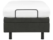 Verstellbares Bett ohne Kopfteil Stoff DUKE II 80 x 200 cm Dunkelgrau_987304