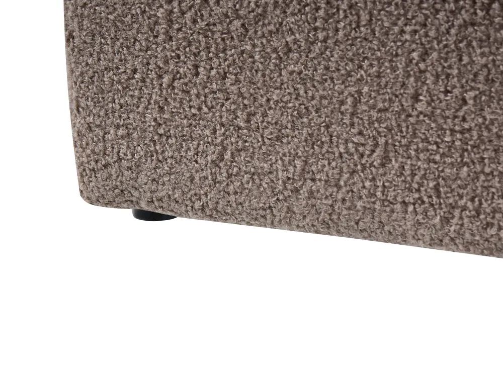Ottoman Bed without Headboard DINAN Boucle Taupe 90 x 200 cm (EU Single)_1065120