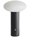 Kabellose LED Tischlampe BUAYAN mit Dimmer Metall Schwarz