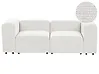 Modulsofa 2-Sitzer FALSTERBO Cord Cremeweiß