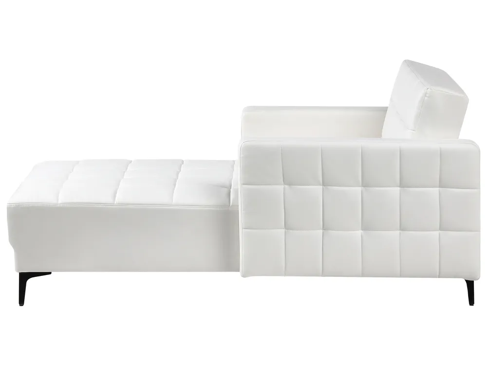 Chaise longue ABERDEEN Kunstleer Wit_1038796