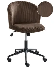 Bürostuhl MILES Cord Dunkelbraun_1042910
