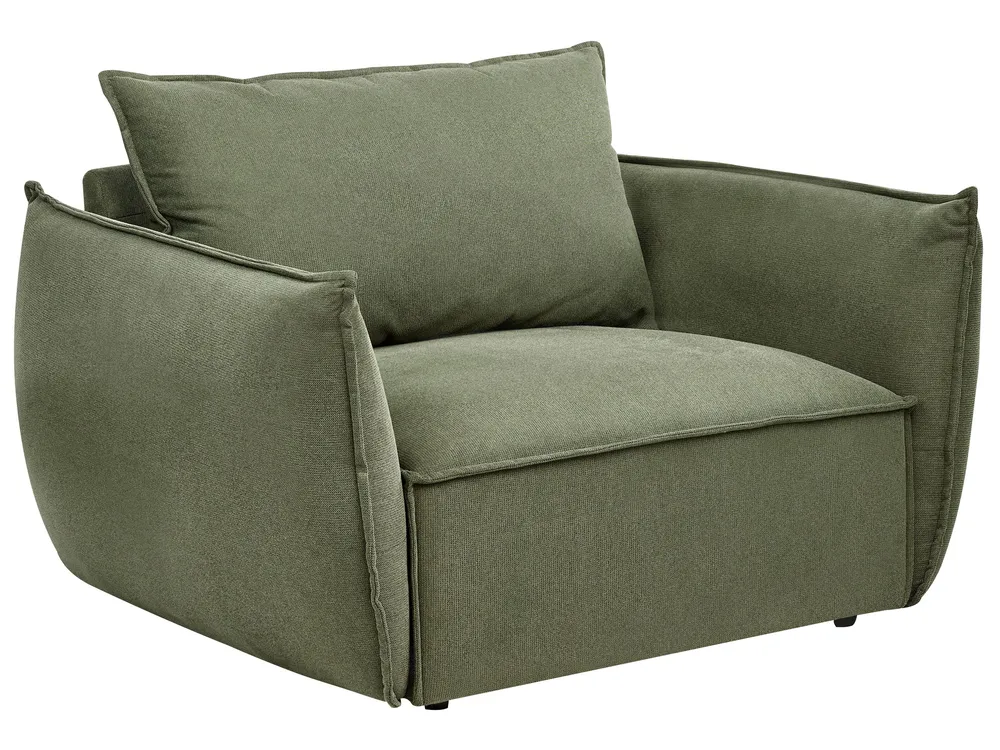 Living Room Set 5 Seater KUNES Fabric Green_1013494