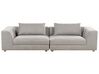 Canapé 3 places LERMON Tissu Gris clair