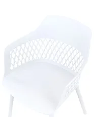 Set of 2 Dining Chairs ALMIRA White_861897