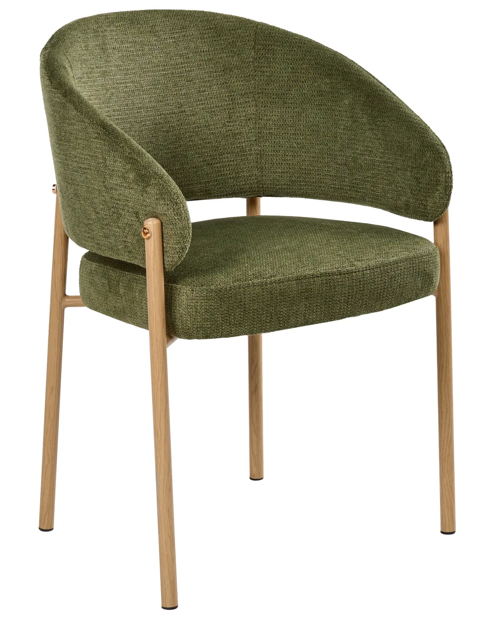 Set van 2 eetkamerstoelen ZANE Stof Groen_1042485