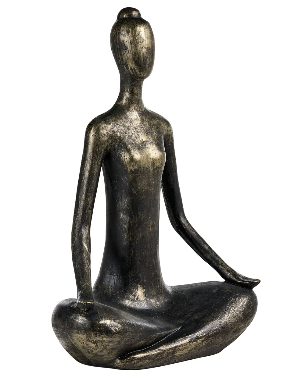 Garden Statue YOGHINA Woman Black/ Gold