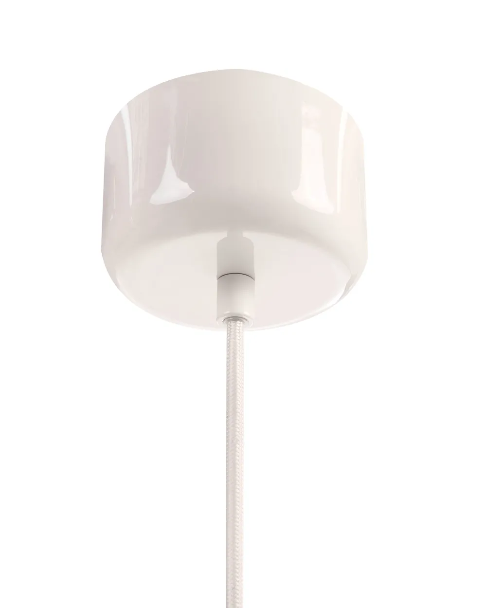 Pendant Lamp LOKY Metal White/ Beige_1067588
