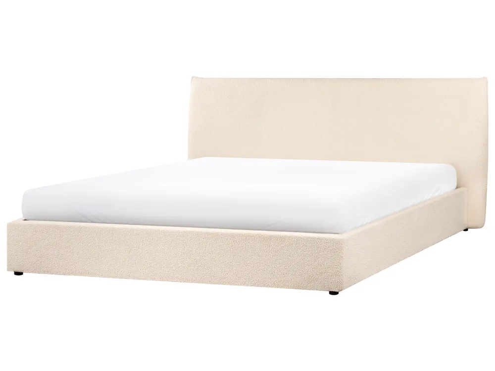 Ottoman Bed LAVAUR Boucle Beige 180 x 200 cm (EU Super King)_966043