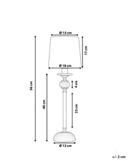 Table Lamp KUBENA Metal White_799781