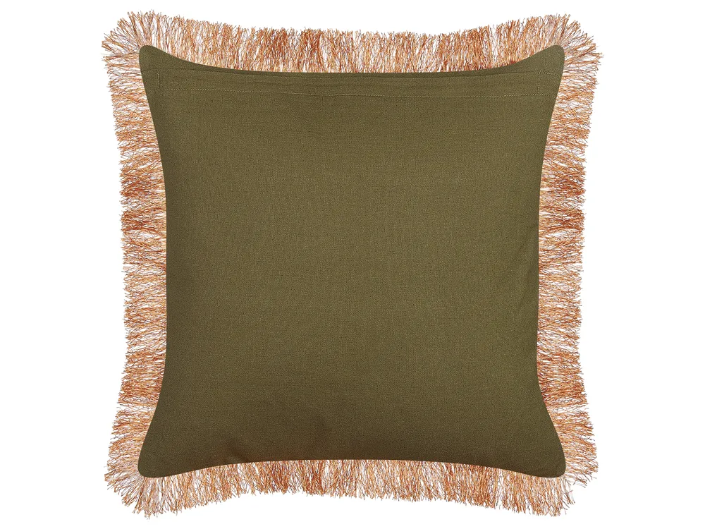 Dekokissen MITELLA 45 x 45 cm Samtstoff Blau Blumenmuster_838736