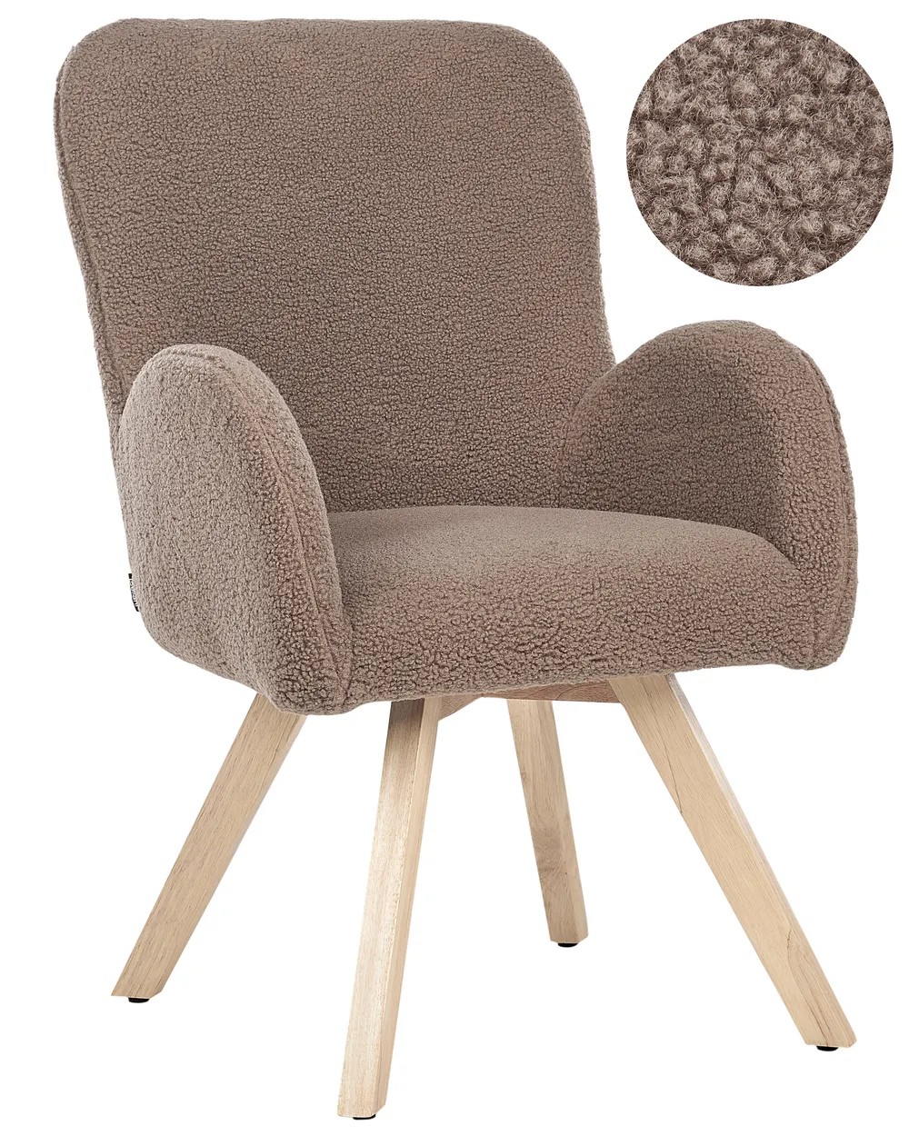 Sessel BJARN Bouclé Braun