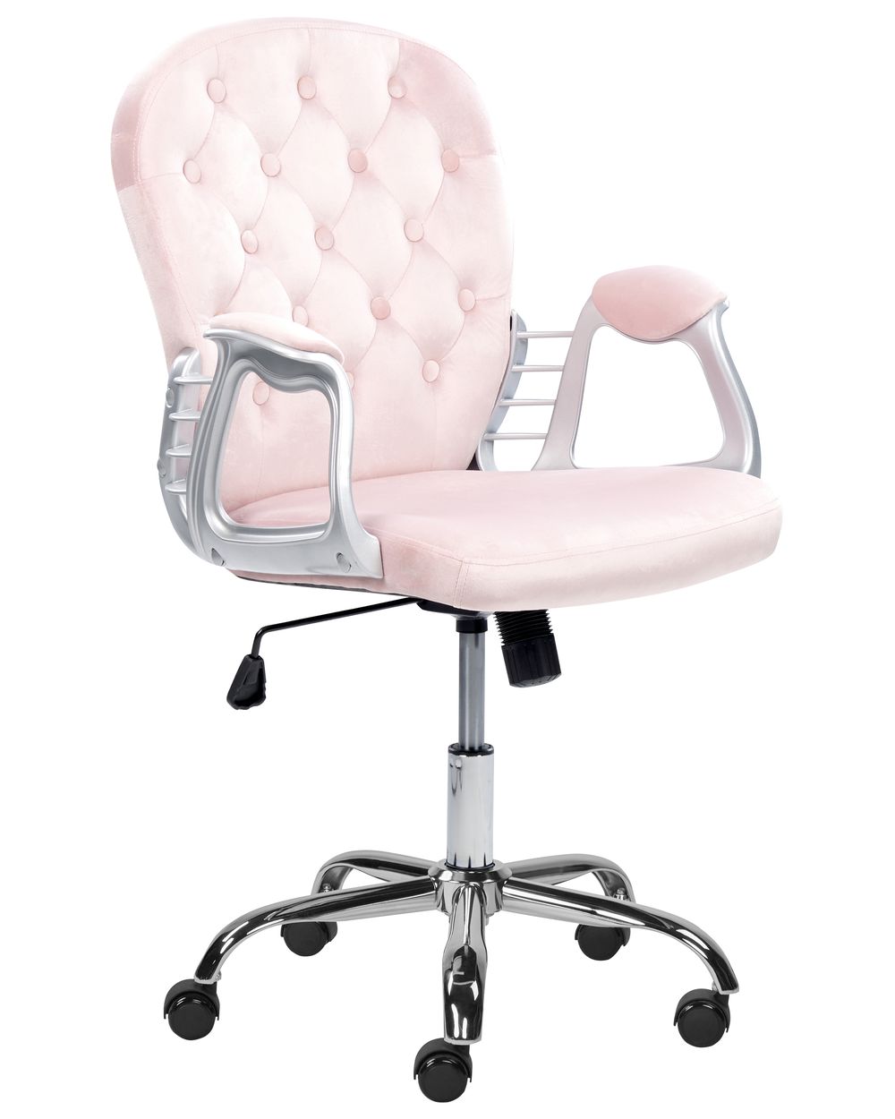 Desk Chair PRINCESS Velvet Pastel Pink