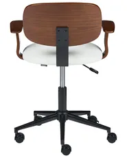 Desk Chair GUNNISON Faux Leather White_1131706