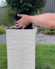 Plant Pot DION 26 cm Light Beige_1034208