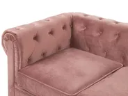 Sofa 3-Sitzer CHESTERFIELD Samtstoff Rosa_778825