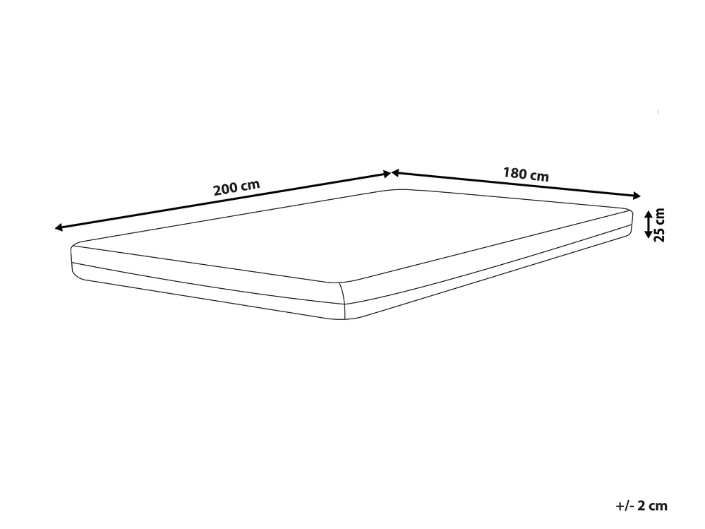 Gel-Memory-Schaummatratze COOL FLEX 7 PRO H3/4 Fest 180 x 200 cm_913866