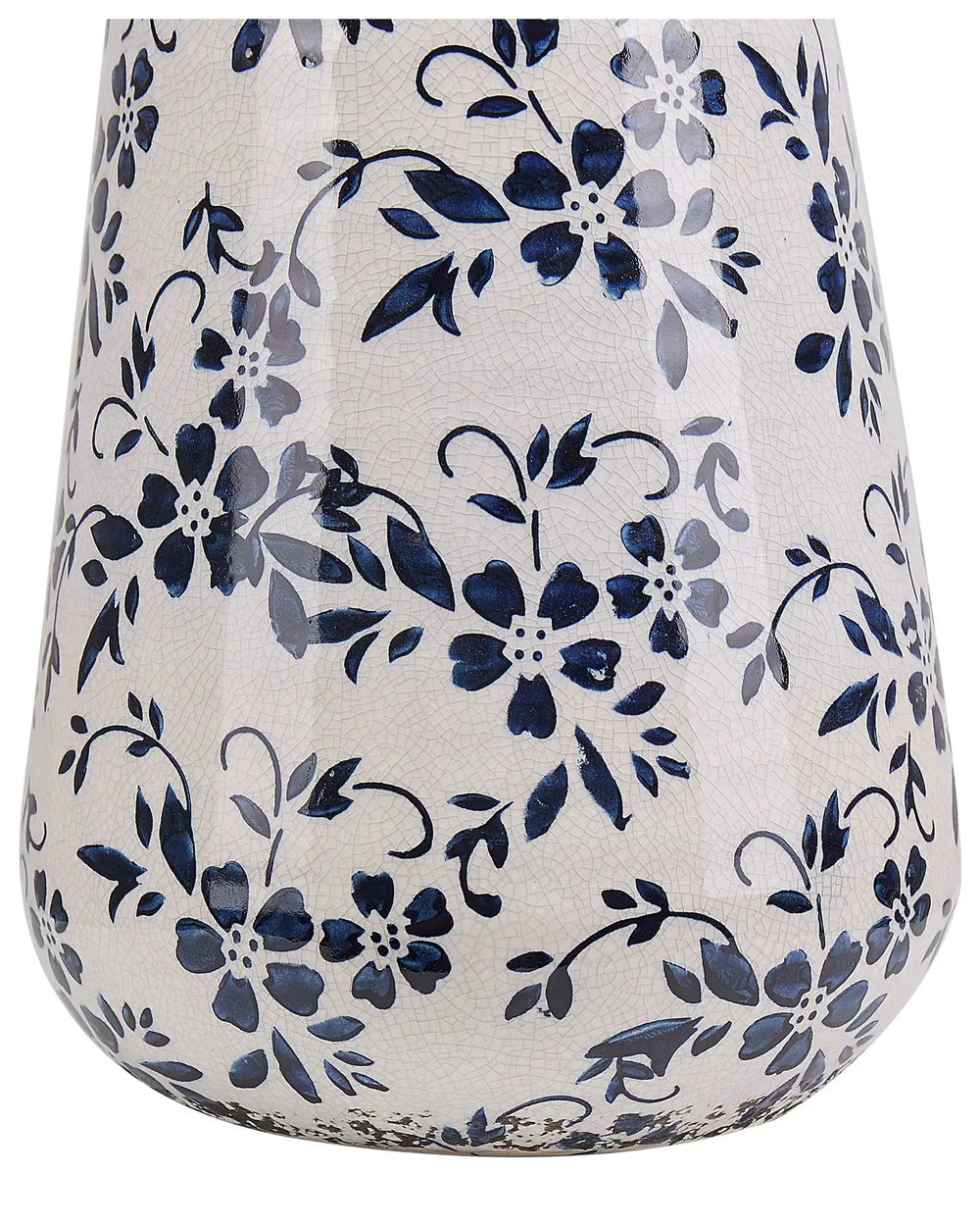 Blumenvase MARONEIA 20 cm Steinzeug Weiß_810746