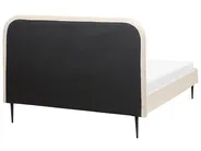 Bed Boucle FLAYAT 140 x 200 cm (EU Double) Light Beige_882700
