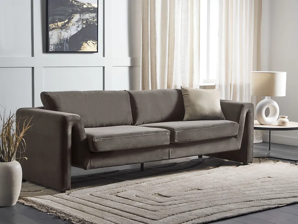 Sofa 3 Seater MAUNU Velvet Graphite Grey_1184979