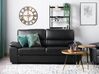 Sofa 3 Seater VOGAR Faux Leather Black