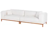 Sofa 4-Sitzer VENG Bouclé Cremeweiß_945099