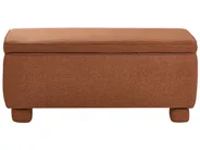 Upholstered Storage Bench ITHACA Fabric Golden Brown_1057955