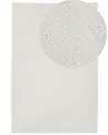 Rug ELLEK White 140 x 200 cm Wool