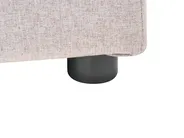 Ottoman Bed LAURESSES Fabric Light Beige 120 x 200 cm (EU Small Double)_1150434