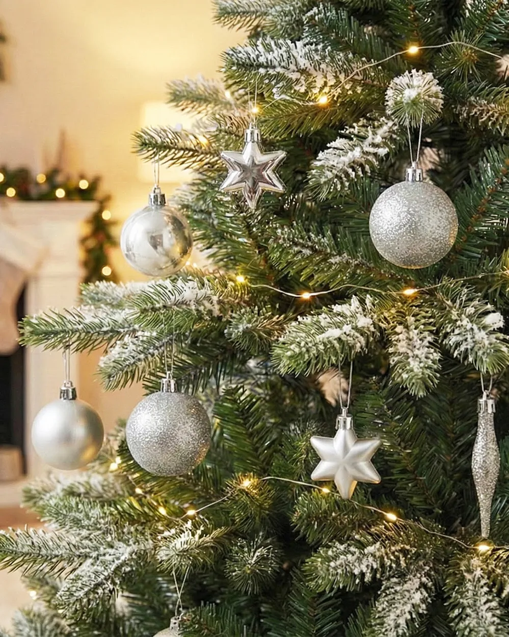 Weihnachtskugel 102er Set BANDAK Silber