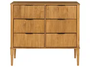 Schlafzimmer Set Kiefernholz AMBAZAC 160 x 200 cm Hellbraun_1118980
