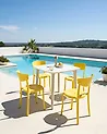 Gartenstuhl 4er Set VIESTE Gelb