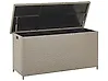 Aufbewahrungsbox MODENA 126 cm 46 cm Polyrattan Taupe